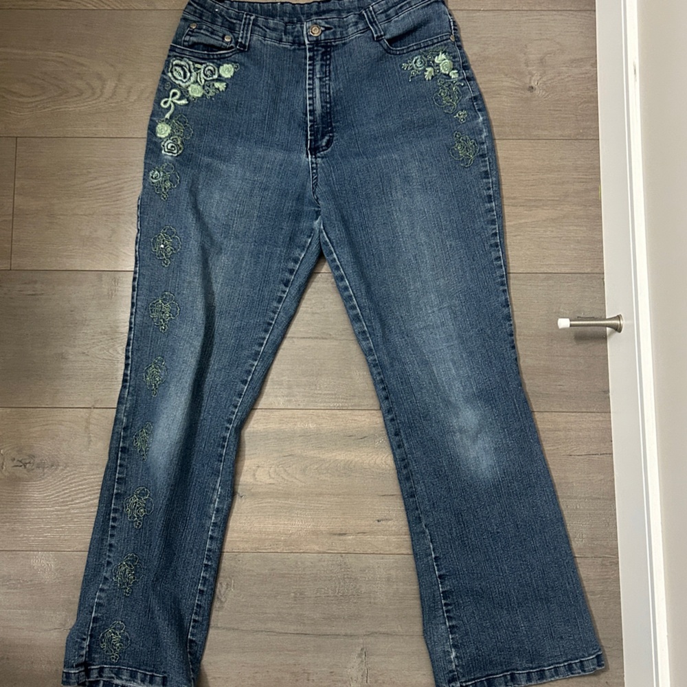 Shy Ger Vintage Embroidered Jeans Size 9-10